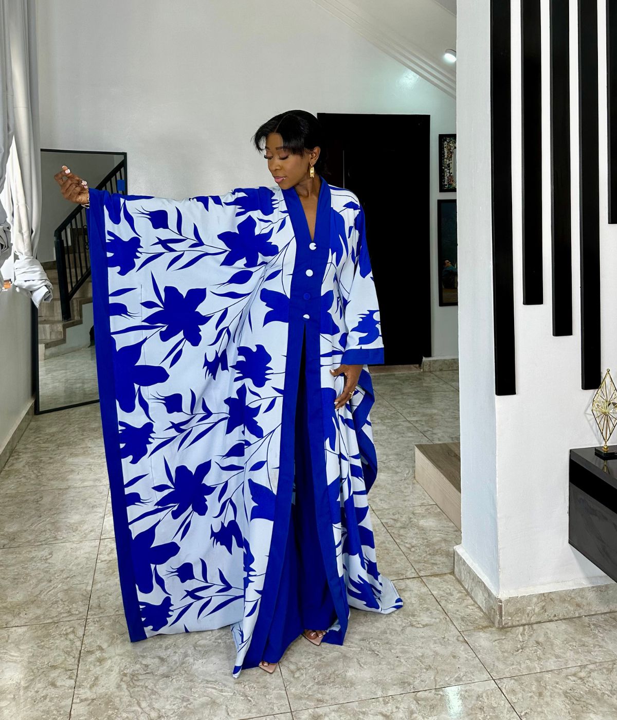 Kira Bubu Dress Set - Blue