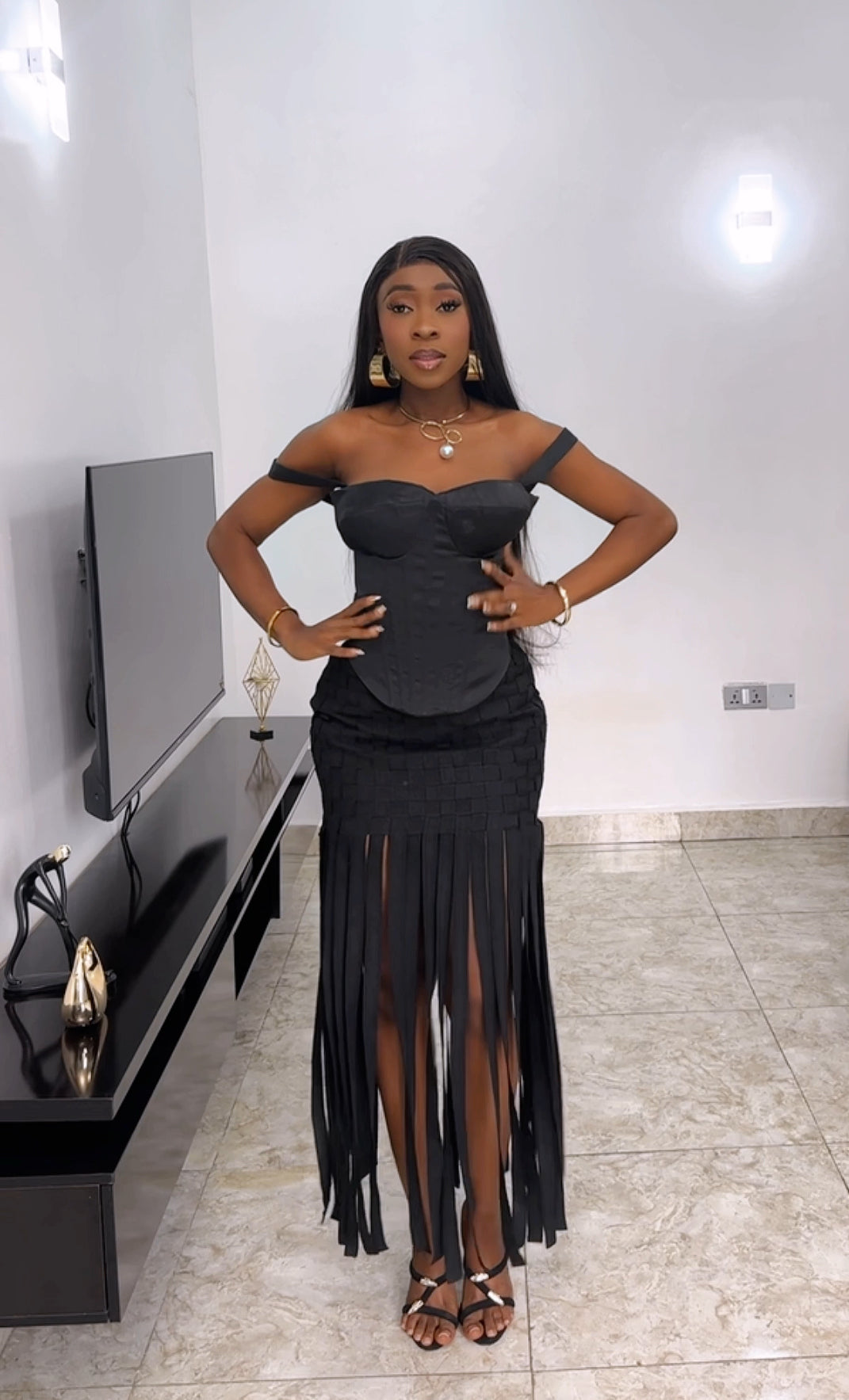 Tiwa Basket Set Black